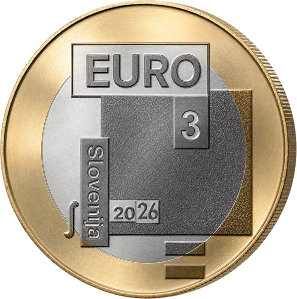 3 Euro Slowenien Jahr des Dichters Srečko Kosovel 2026