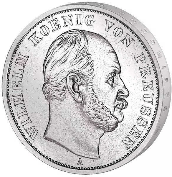 Vereinstaler Preußen Siegestaler König Wilhelm I. 1871 Stempelglanz