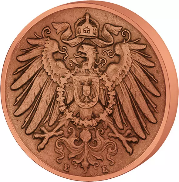 1 Pfennig Deutsches Kaiserreich - Großer Adler 1890-1916 sehr schön