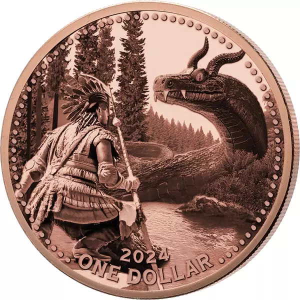 1 Dollar USA Mesa Grande Horned Serpent - The Uktena 2024