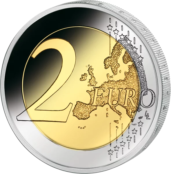 2 Euro Slowenien 100 Geburtstag von Franc Rozman 2011 Polierte Platte