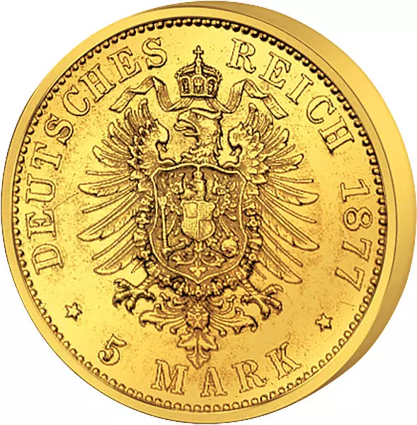 5 Mark Preußen Kaiser Wilhelm I. 1877-1878 sehr schön 5 Mark Preußen Kaiser Wilhelm I. 1877-1878 sehr schön