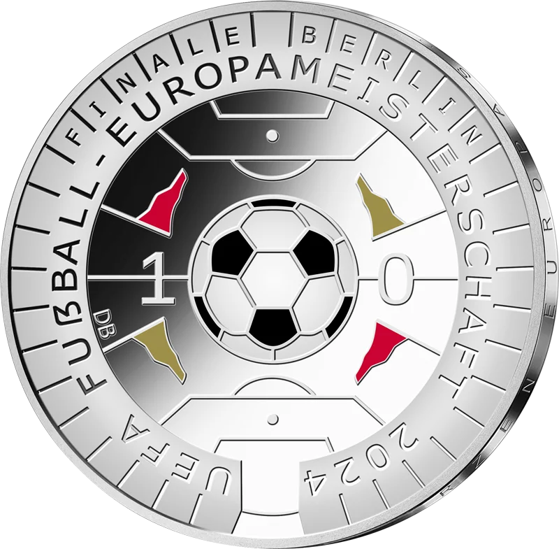 11 Euro BRD UEFA Fußball-Europameisterschaft 2024 Stempelglanz