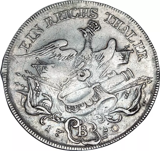 Reichstaler Preußen König Friedrich der Große 1750-1751