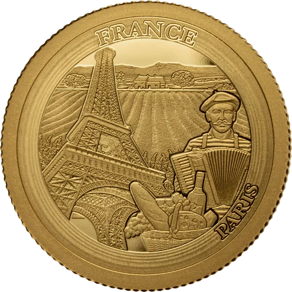 1.000 Francs Gabun Golden Globetrotter - Paris - Frankreich 2026