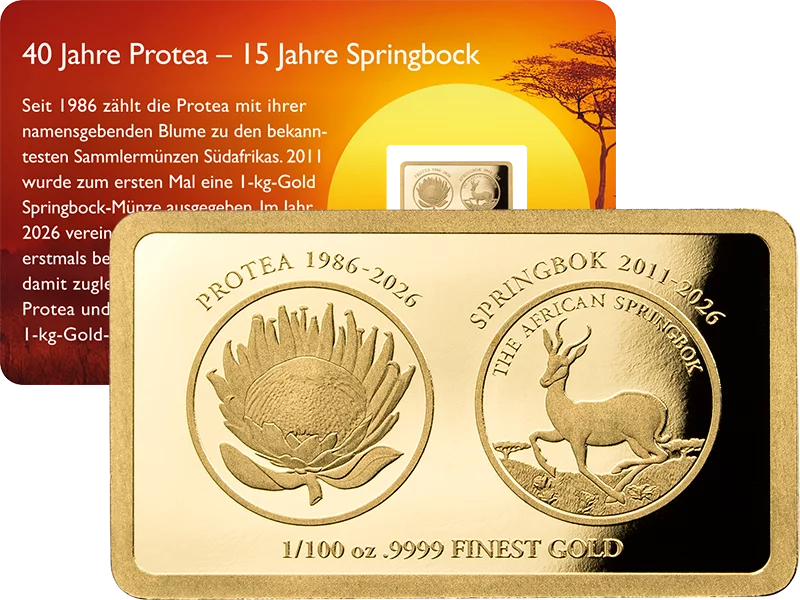 10 Francs Burundi Protea & Springbock 2026