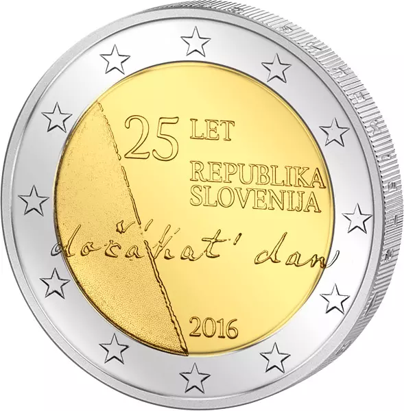 2 Euro Slowenien Unabhängigkeit der Republik Slowenien 2016