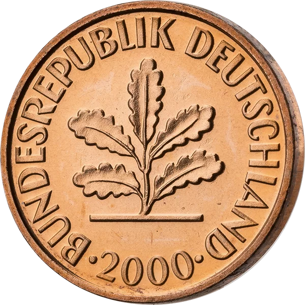 2 Pfennig BRD Eichenbäumchen 2000