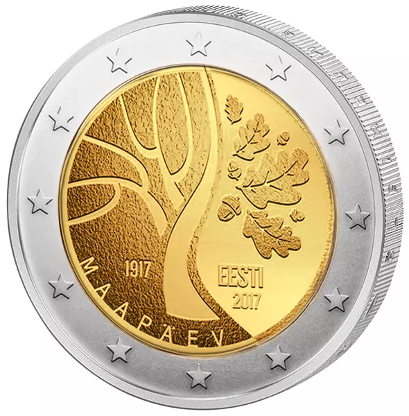 2 Euro Estland Weg in die Unabhängigkeit 2017