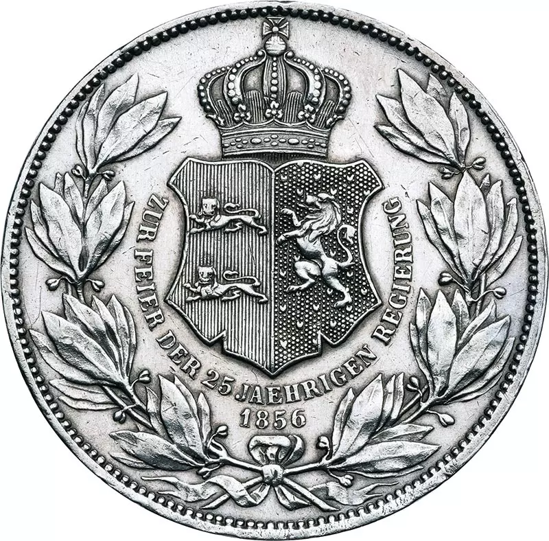 Doppeltaler Braunschweig Herzog Wilhelm 1856
