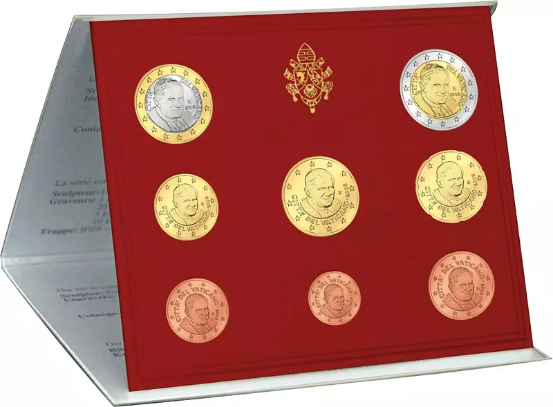 Euro-Kursmünzensatz Vatikan 2008