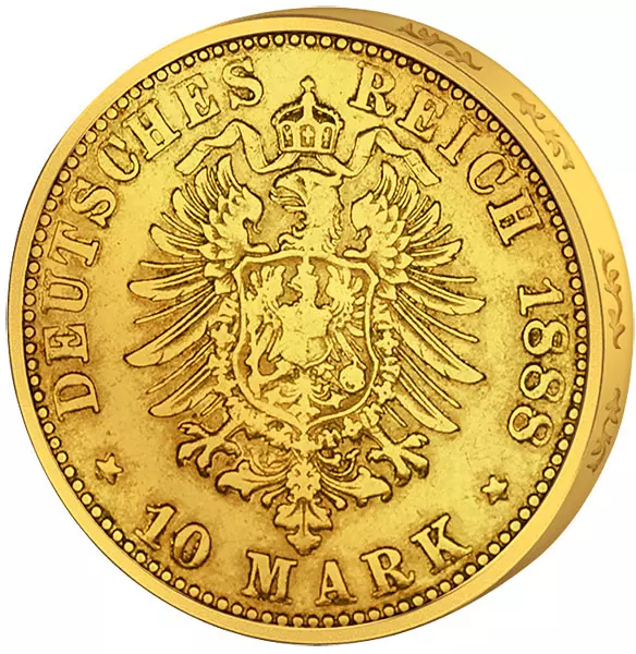 10 Mark Preußen Kaiser Friedrich III. 1888 10 Mark Preußen Kaiser Friedrich III. 1888