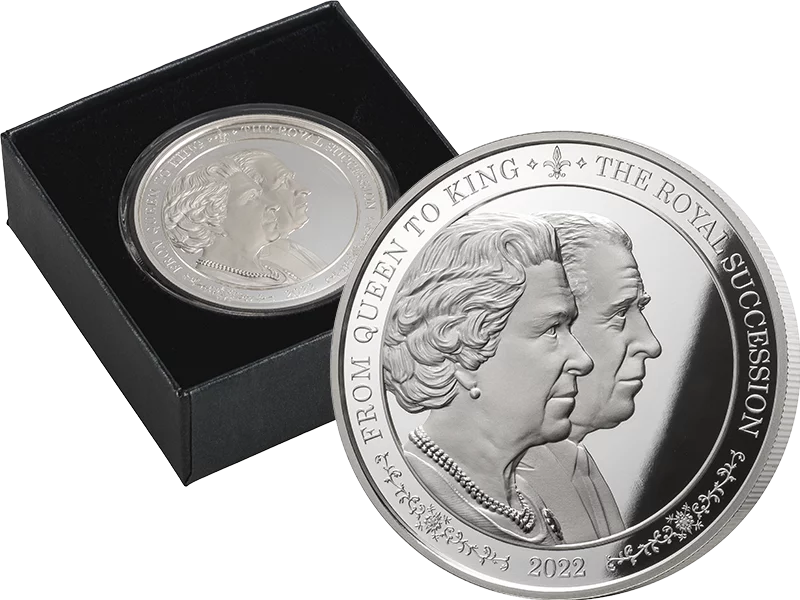 5 Dollars Barbados Doppelporträt from Queen to King 2022