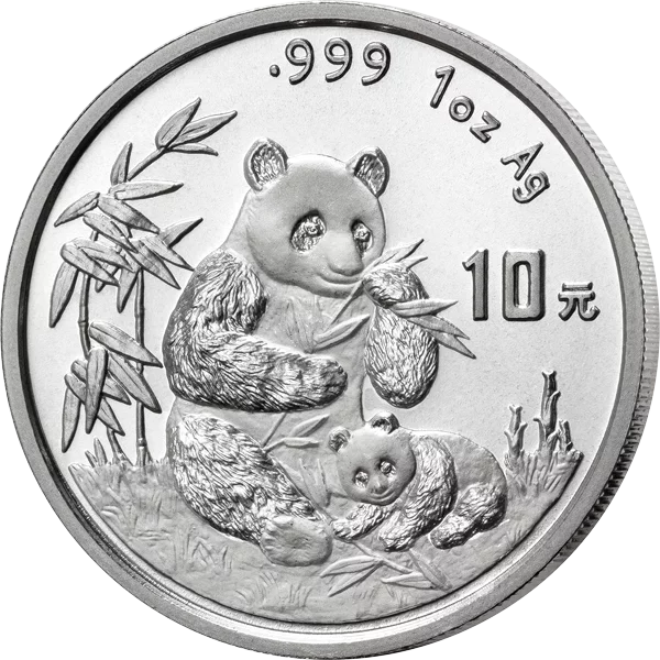 10 Yuan China Panda-Bär 1996 10 Yuan China Panda-Bär 1996
