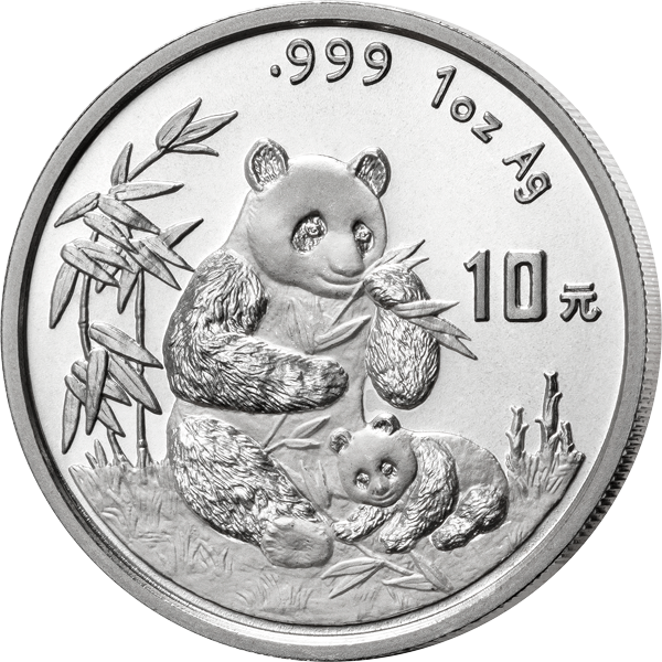 10 Yuan China Panda-Bär 1996