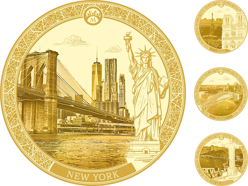 Gold-Kollektion: Die größten Metropolen der Welt