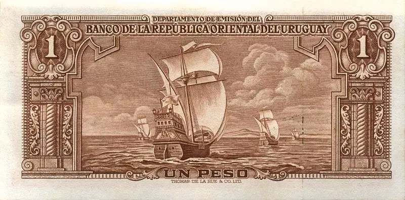 2er Set Banknoten Uruguay 1939