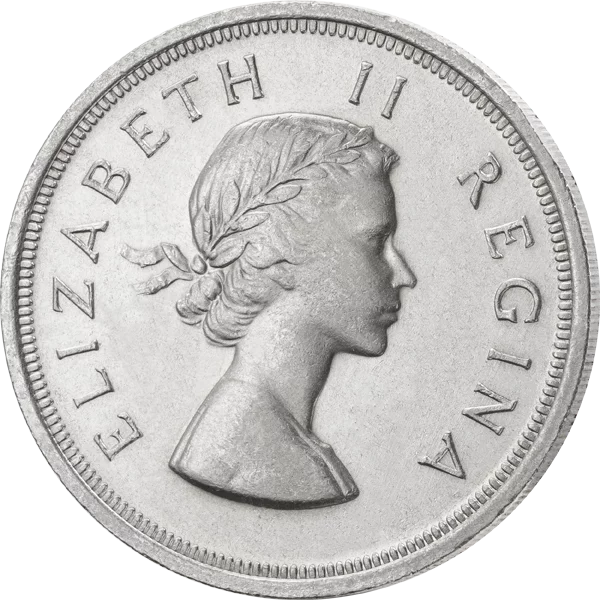 5 Shillings Südafrika Springbock 1953-1959