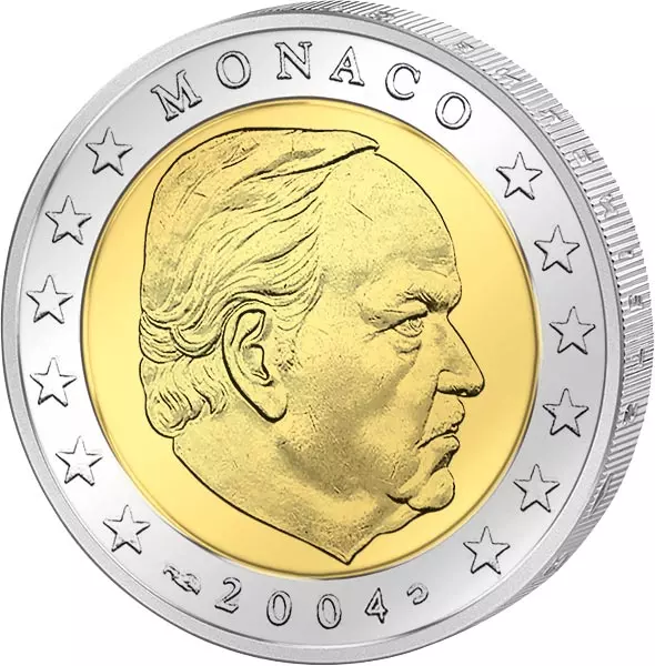 1 Cent - 2 Euro Kursmünzensatz Monaco 2001 - 2005
