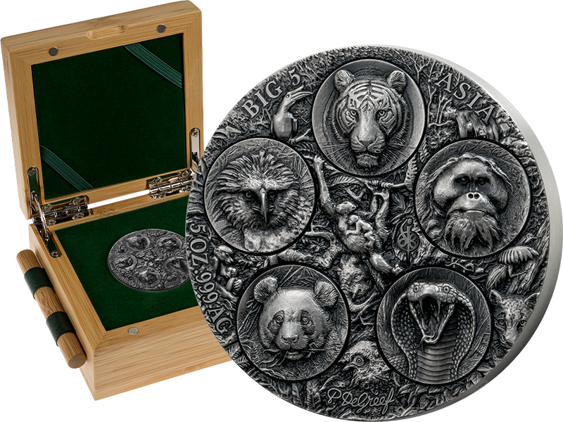 5.000 Francs Elfenbeinküste Big Five Asia - Completer Coin 2026