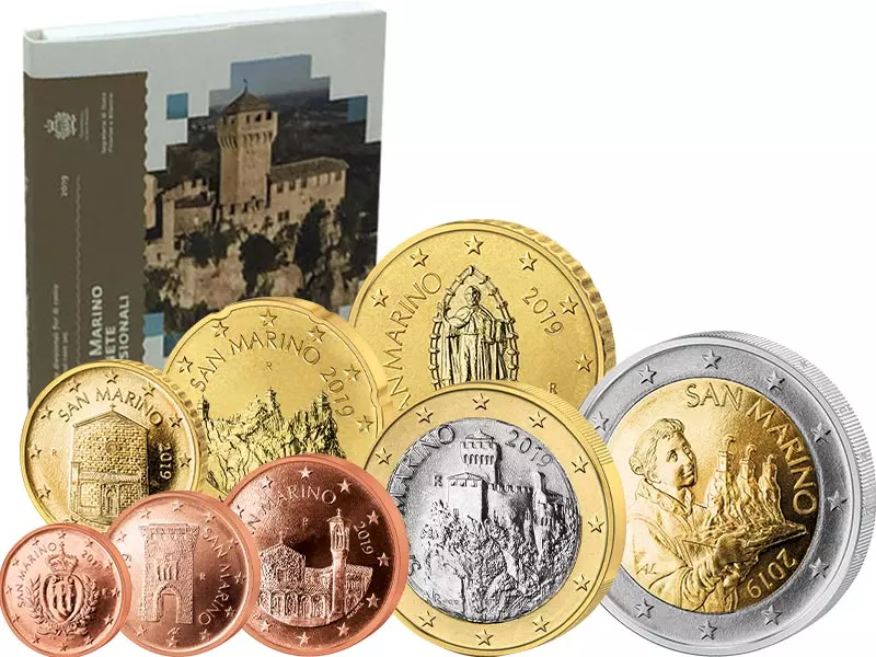 Euro-Kursmünzensatz San Marino 2019