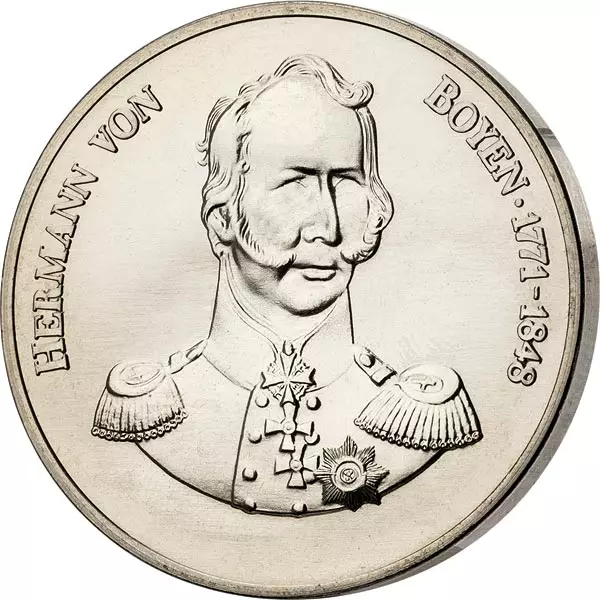 Gedenkmedaille DDR Hermann von Boyen 1979