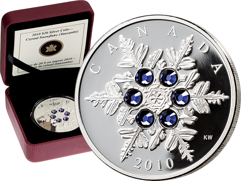 20 Dollars Kanada Crystall Snowflake 2010