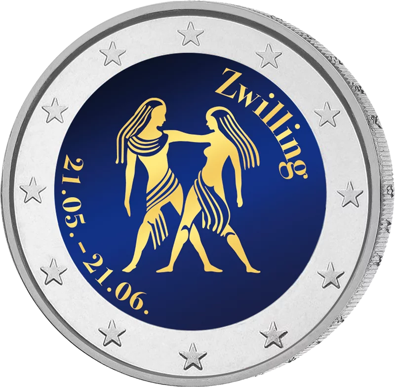 2-Euro-Künstlerausgabe Sternzeichen Zwilling