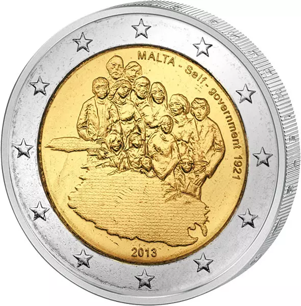 2 Euro Malta Einrichtung der Selbstverwaltung 2013 Prägefrisch ohne Münzzeichen