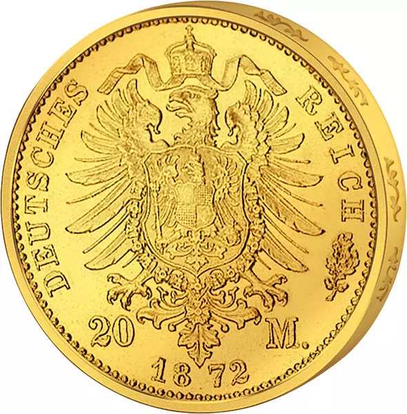 20 Mark Preußen Kaiser Wilhelm I. 1872-1873 20 Mark Preußen Kaiser Wilhelm I. 1872-1873