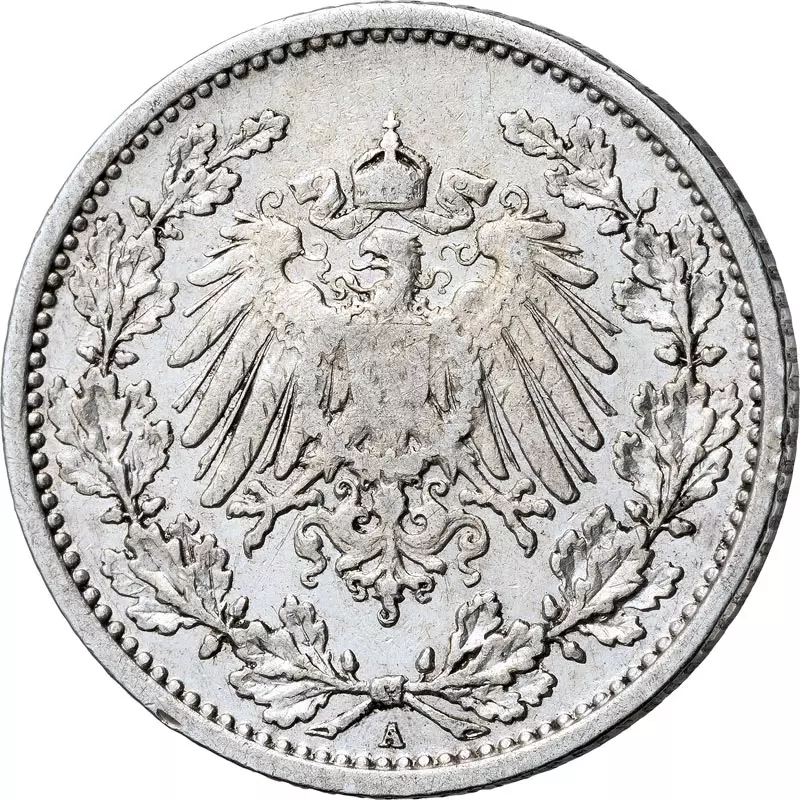 1/2 Mark Deutsches Kaiserreich - Großer Adler 1905-1919 sehr schön