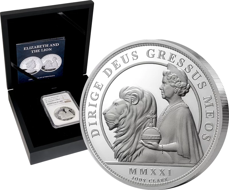 5 Pounds Alderney Una und Löwe 2021