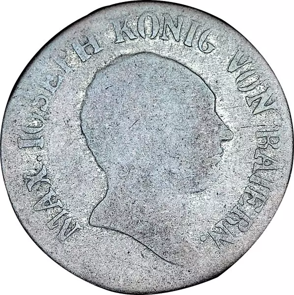 6 Kreuzer Bayern König Maximilian I. Joseph 1806-1825