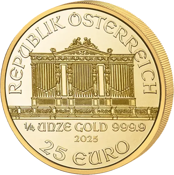 1/4 Unze Gold Österreich Wiener Philharmoniker 2025
