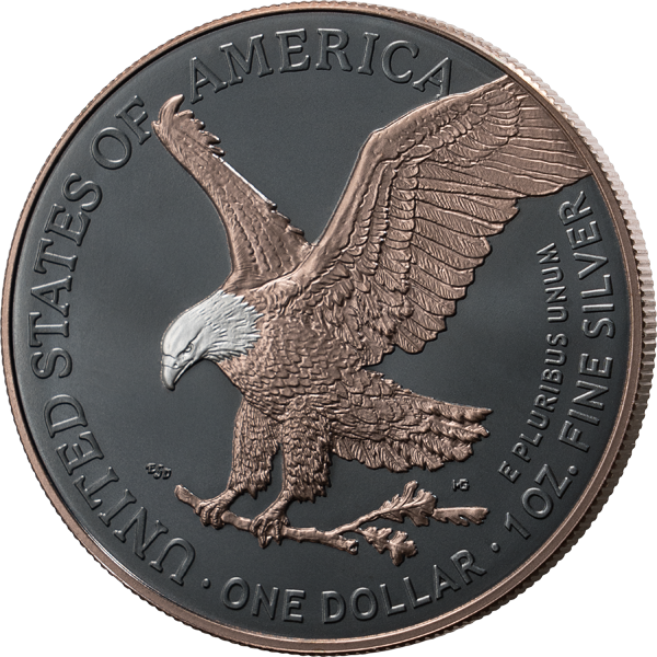 1 Dollar USA Eagle 2026 Premium Eagle Selection mit Schwarzruthenium- und Rosegoldveredelung