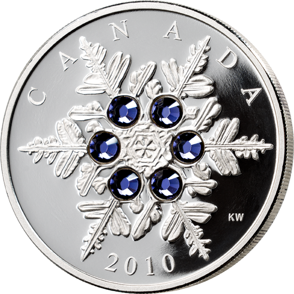 20 Dollars Kanada Crystall Snowflake 2010