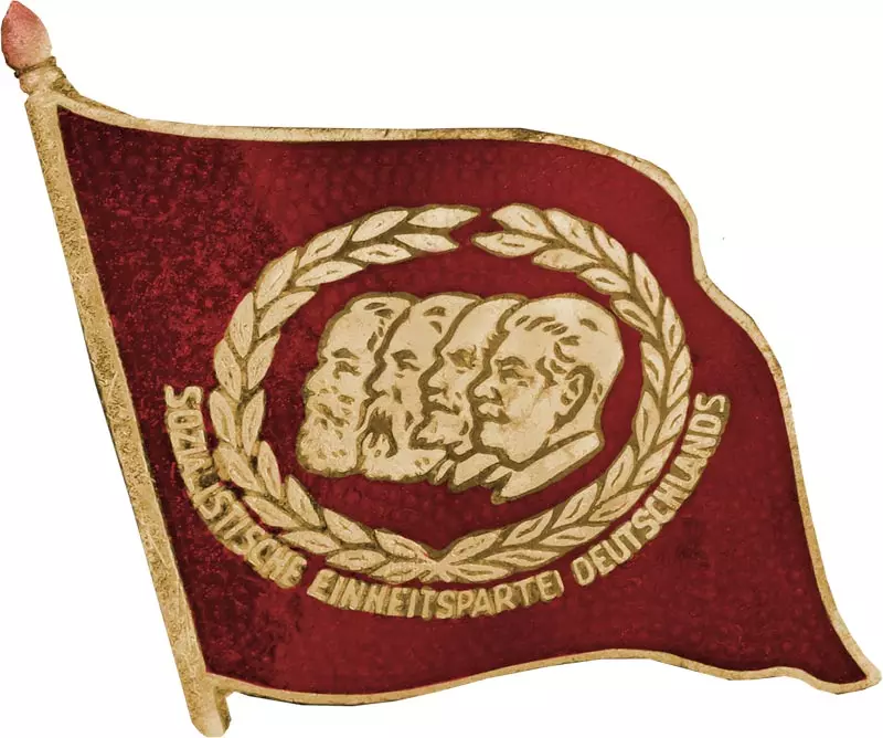 DDR Anstecknadel 40 Jahre Mitgliedschaft SED 1985-1990