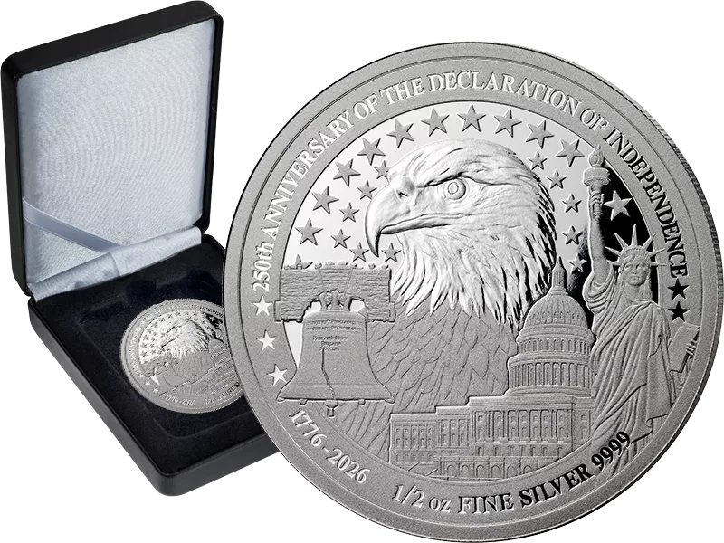 50 Francs Ruanda Eagle of Independence-Anniversary Coin 2026