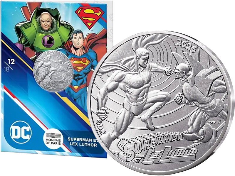 10 Euro Frankreich Superman und Lex Luthor 2025