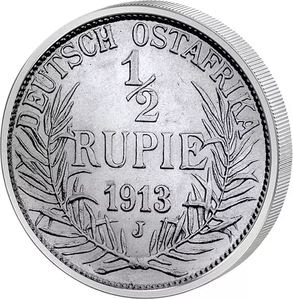 1/2 Rupie Deutsch-Ostafrika Kaiser Wilhelm II. 1904-1914
