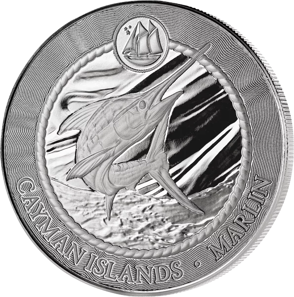 1 Unze Silber Kaimaninseln Marlin 2025