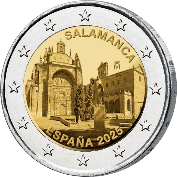 2 Euro Spanien UNESCO-Weltkulturerbe Altstadt von Salamanca 2025