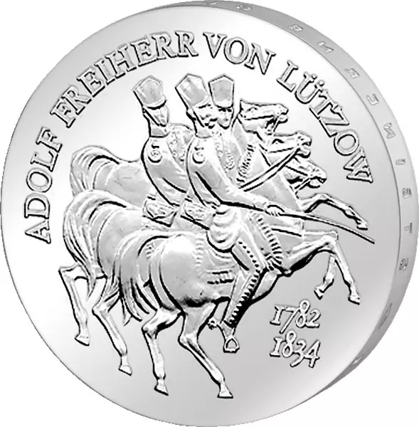 5 Mark DDR Adolf Freiherr von Lützow 1984 Stempelglanz