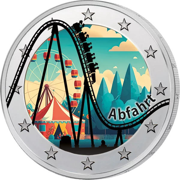 2-Euro-Künstlerausgabe Achterbahn