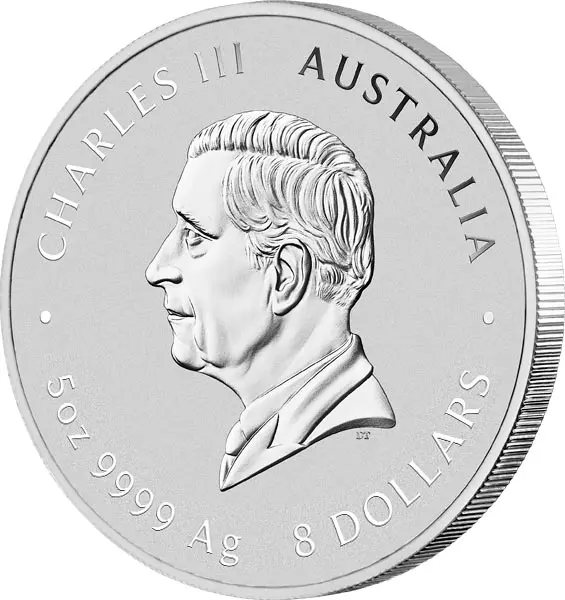 5 Unzen Silber Australien Jahr der Schlange 2025