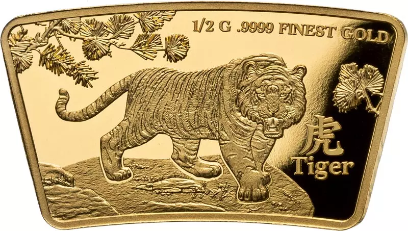 10 Dollars Salomonen Lunar Year Gold Edition - Tiger 2024