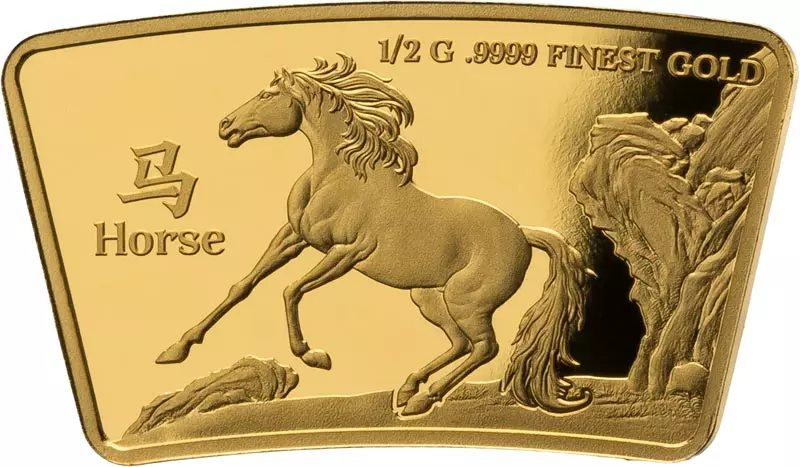 10 Dollars Salomonen Lunar Year Gold Edition - Pferd 2024