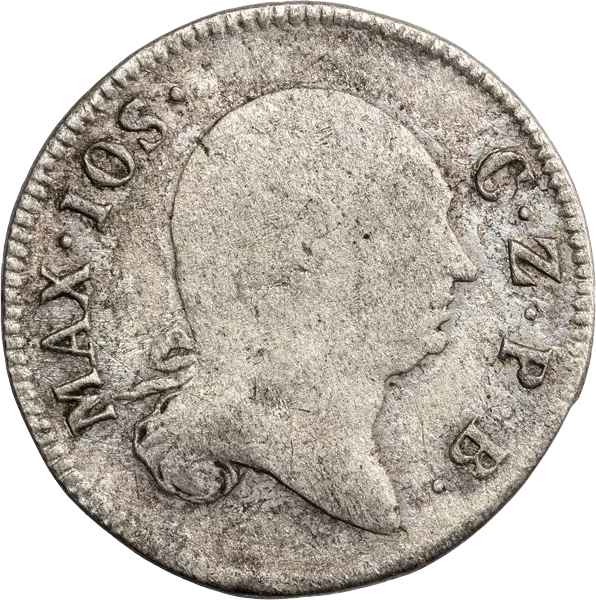3 Kreuzer Bayern Kurfürst Maximilian IV. Joseph 1804 - 1805