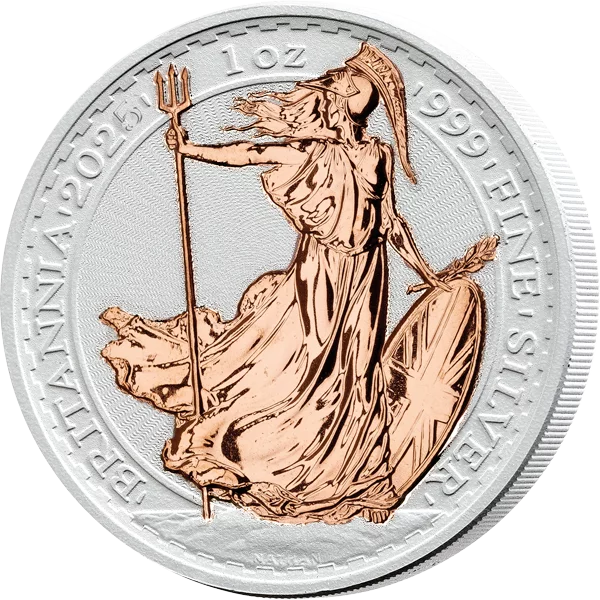 2 Pounds Großbritannien Britannia 2025 mit Keramikveredelung