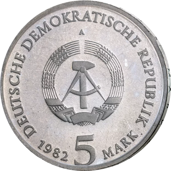 5 Mark DDR Goethes Gartenhaus in Weimar 1982